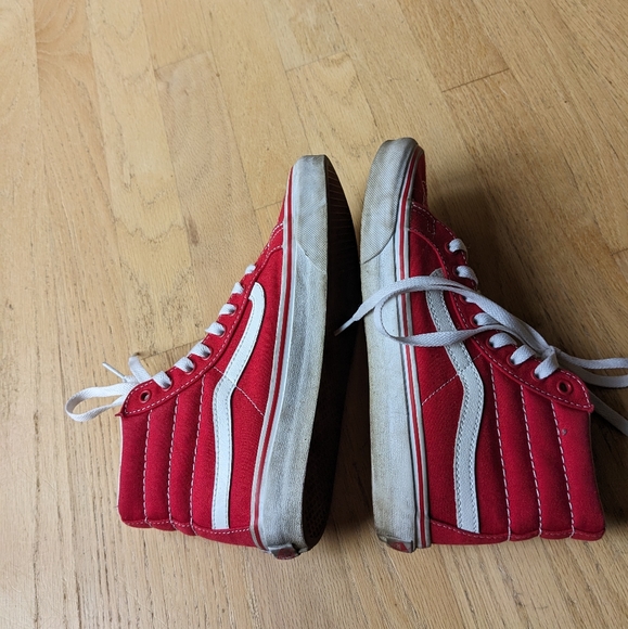 Vans Sk8 Hi Top Sneaker red size 7 - Picture 7 of 8